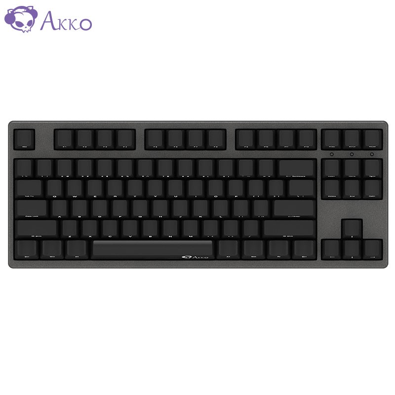 AKKO 3087 机械键盘 有线键盘 游戏键盘 电竞 87键侧刻 吃鸡键盘 绝地求生 Cherry樱桃轴 黑色 樱桃茶轴
