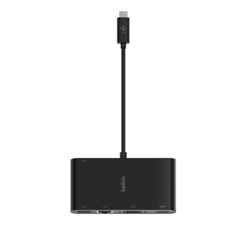 贝尔金（Belkin）type-c扩展坞iPad Pro转换器MacBook苹果笔记本多功能转接头USB-C/USB-A/HDMI/以太网口