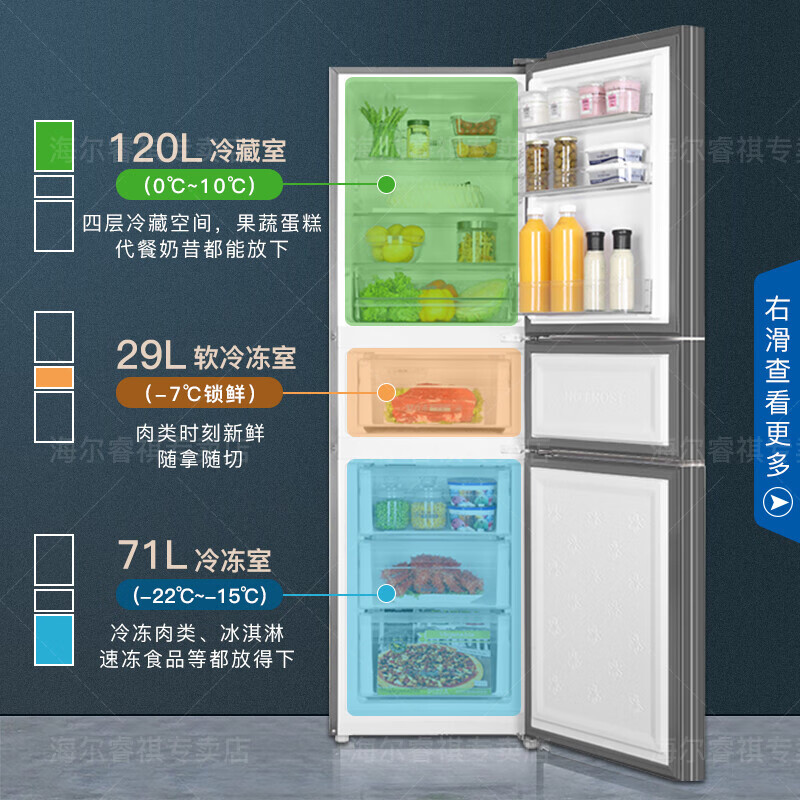 分析海尔冰箱三门bcd-220wmgl感受怎么样?图文曝光使用评价好吗?