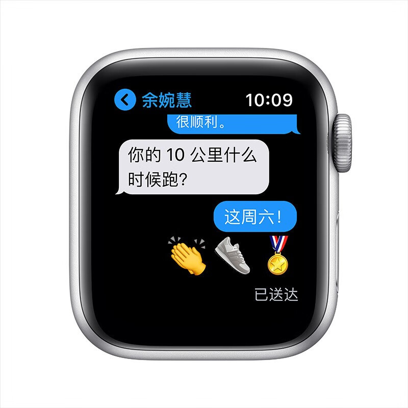 苹果（Apple） iWatch Series6/SE 智能运动电话手表男女通用铝金属表壳 白色 【S6】40mm GPS版