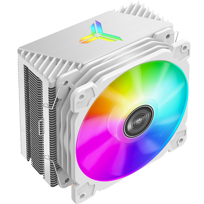 乔思伯（JONSBO）CR-1000白色版 塔式CPU散热器（七彩流光光效/4热管/温控风扇/支持多平台）