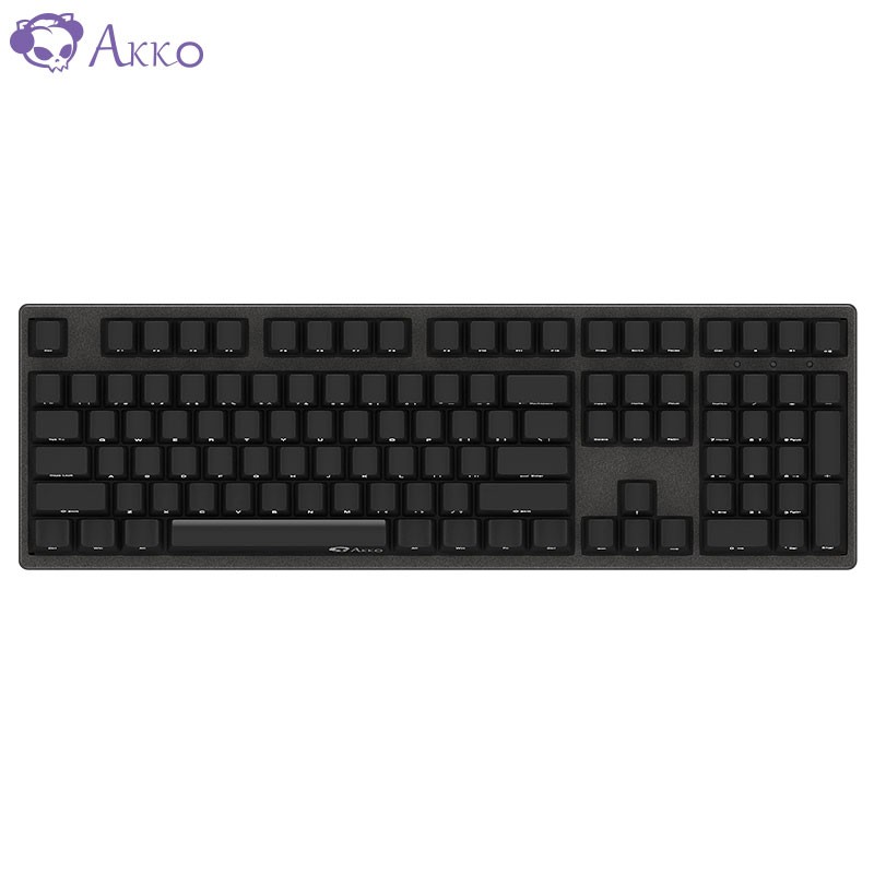 AKKO 3108 机械键盘 有线键盘 游戏键盘 电竞 全尺寸 108键侧刻 吃鸡键盘 绝地求生 Cherry 黑色 樱桃茶轴