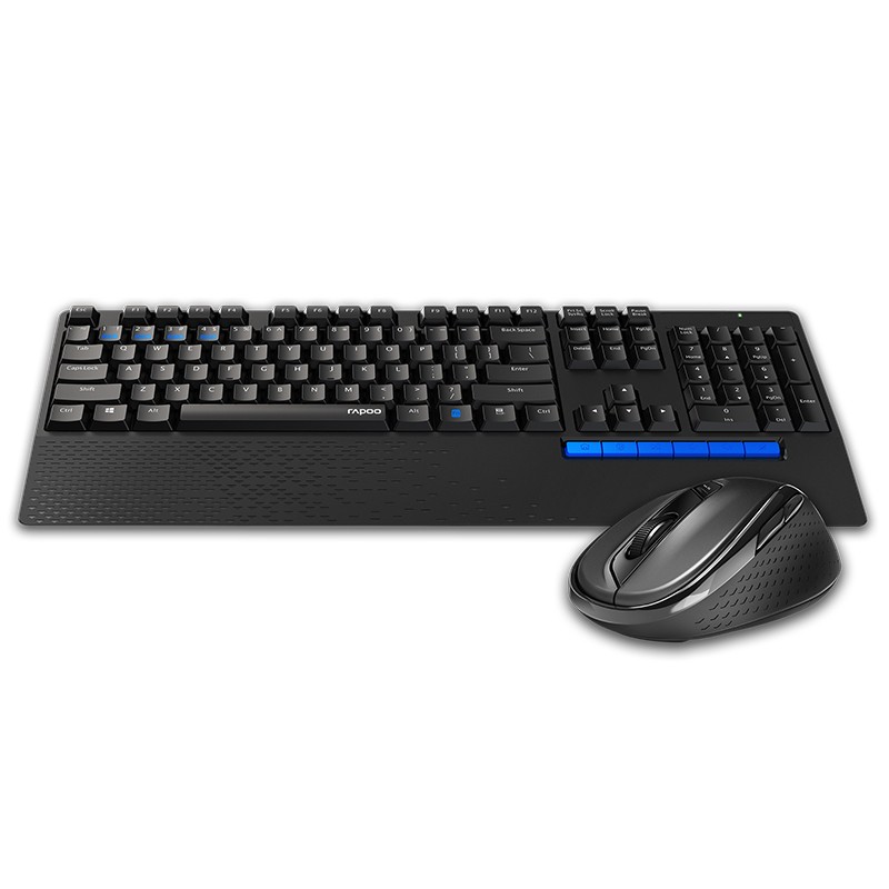 雷柏（Rapoo） 8300GT 键鼠套装 无线蓝牙键鼠套装 办公键盘鼠标套装 多设备切换 无线键盘 黑色