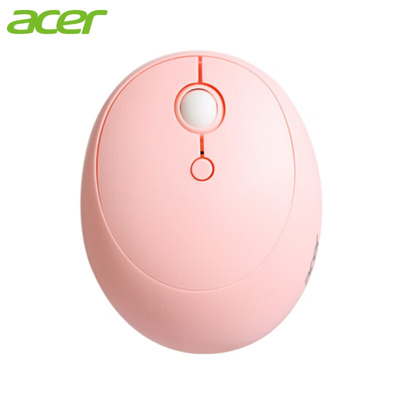 宏碁(acer) 无线蓝牙双模鼠标 连接稳定 超长续航 创意鼠标 粉色 L171-WP