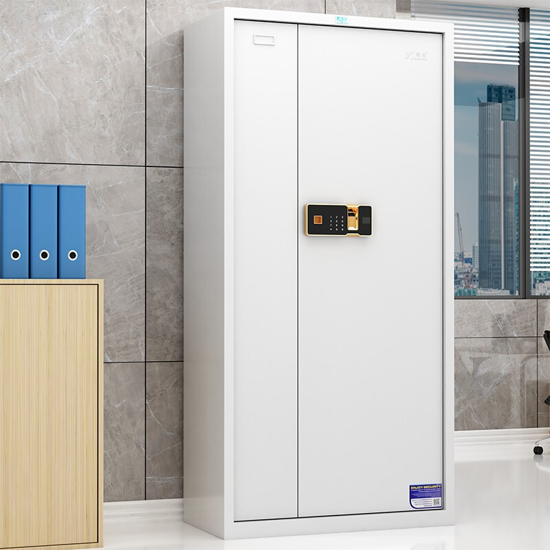臻远 zycz-62 保密柜资料柜钢制带锁储物柜双保险电子指纹密码锁防盗铁皮柜 通门保密柜指纹锁