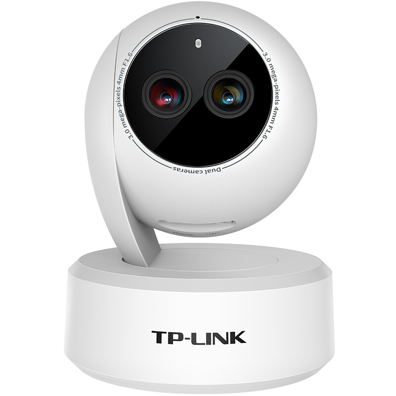TP-LINK双目黑光2K高清全彩无线监控摄像头300万双摄云台家用智能网络安防监控器360度全景wifi远程IPC43AN