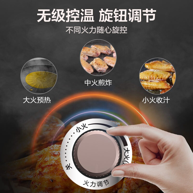 美的（Midea）电饼铛家用智能控温煎烤机加厚深盘煎饼铛三明治机早餐机MC-JK30E301