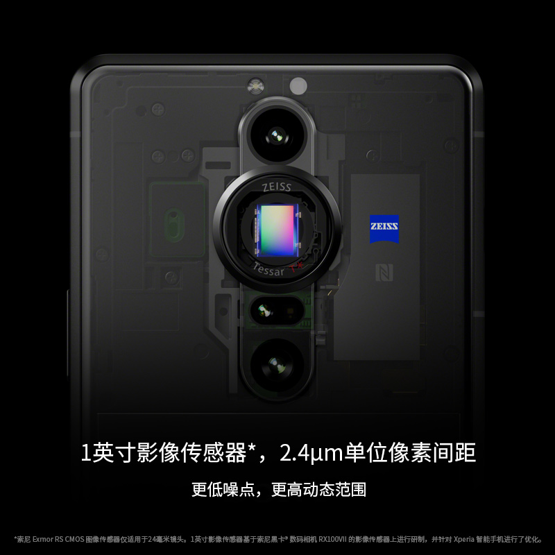 索尼（SONY）Xperia PRO-I 5G微单手机 1英寸超大成像元件 蔡司镜头 4K 120fps短片录制 12GB+512GB 黑色