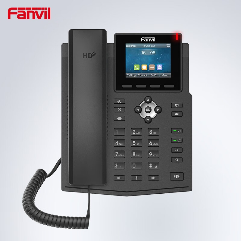 Fanvil方位ip电话网络电话机sip话机VOip商务办公座机触摸彩屏安卓可视通话三方会议局域网 X3SGPro sip话机