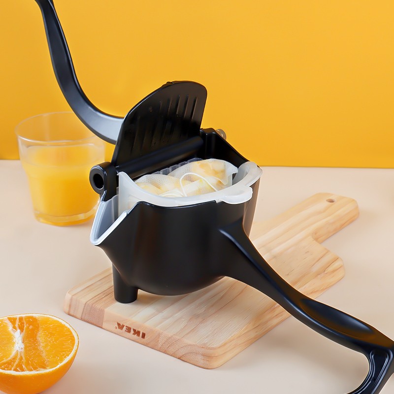 极度空间 手动榨汁机橙汁挤压器手压生姜柠檬西瓜苹果石榴水果压汁器黑色
