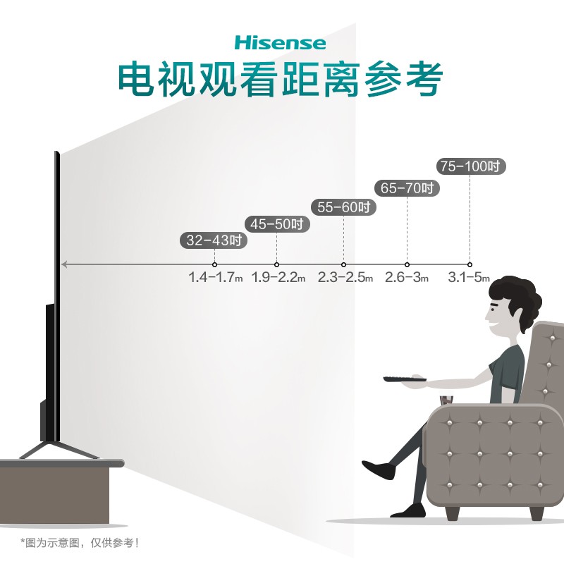 海信（Hisense）55T51F 55英寸 4K超清 HDR 智慧语音 多屏互动 超薄悬浮全面屏 平板教育电视机