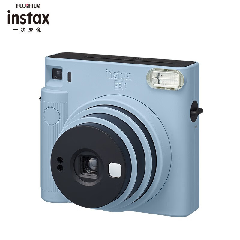 %title插图%num 富士instax立拍立得 一次成像相机 SQUARE SQ1 冰川蓝