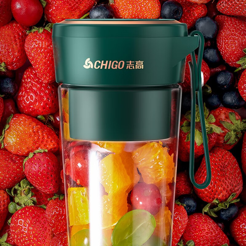 志高（CHIGO）榨汁机料理机便携式充电迷你无线运动果汁机搅拌机 网红榨汁杯ZG-LHS01