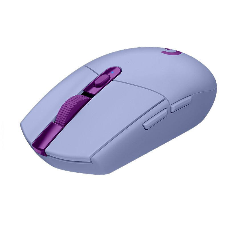 罗技（G）G304 LIGHTSPEED 无线游戏鼠标 电竞吃鸡鼠标 轻质便携 绝地求生 鼠标宏编程 淡紫色