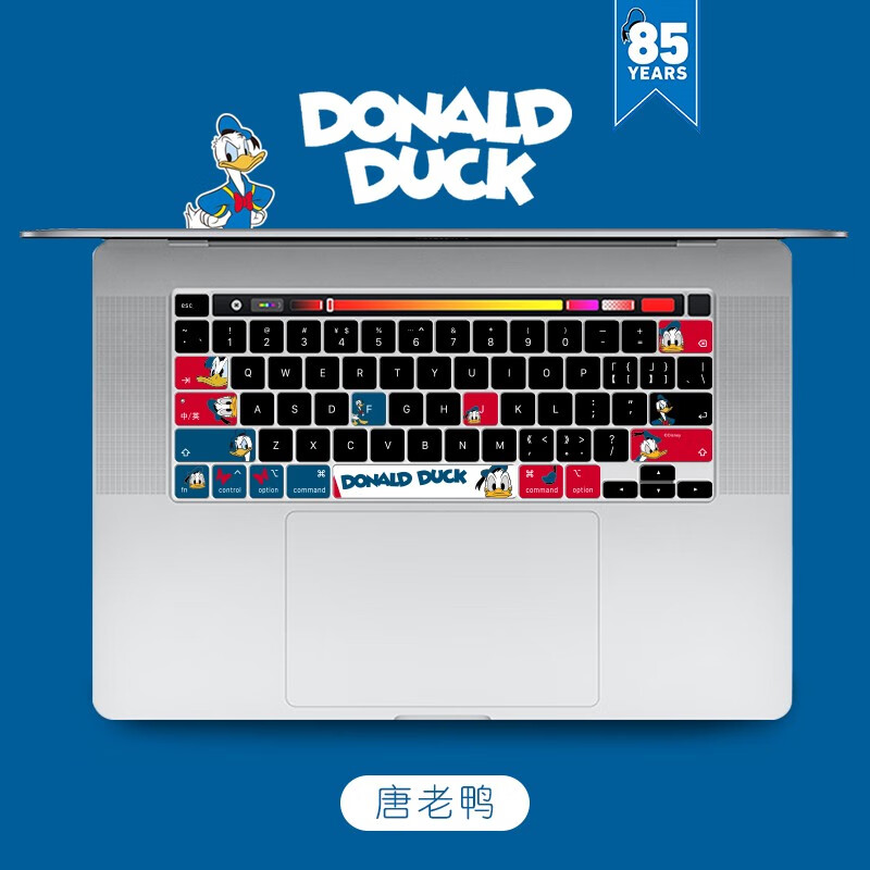 JRC 迪士尼授權(quán) 蘋果筆記本鍵盤膜2020款MacBook Pro13/16英寸Touch Bar筆記本電腦硅膠保護(hù)罩防水防塵唐老鴨