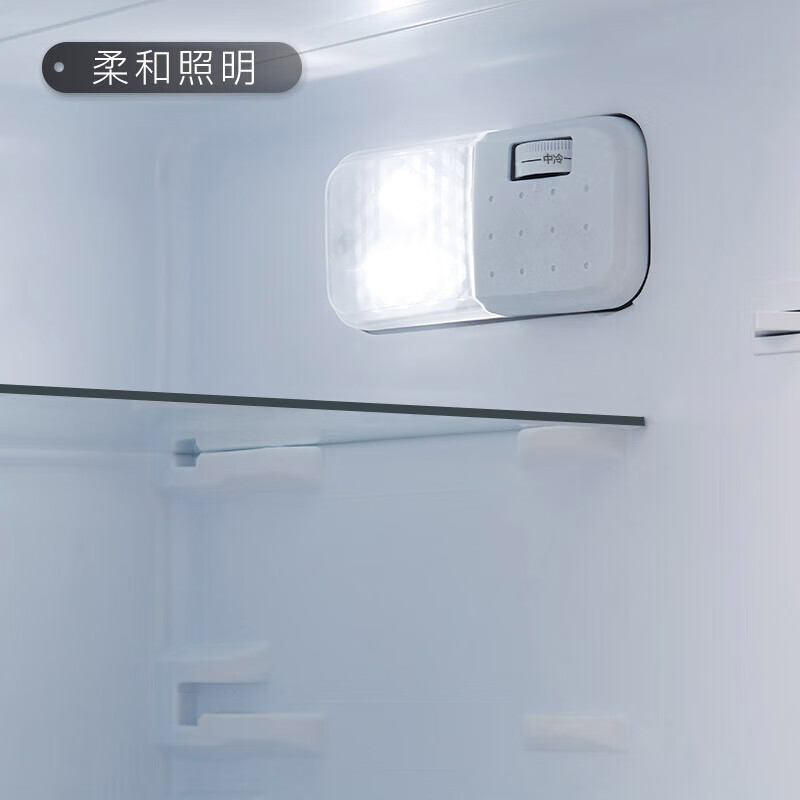 TCL 118升 小型双门电冰箱 LED照明 迷你小冰箱  冰箱小型便捷  节能低音（芭蕾白）BCD-118KA9