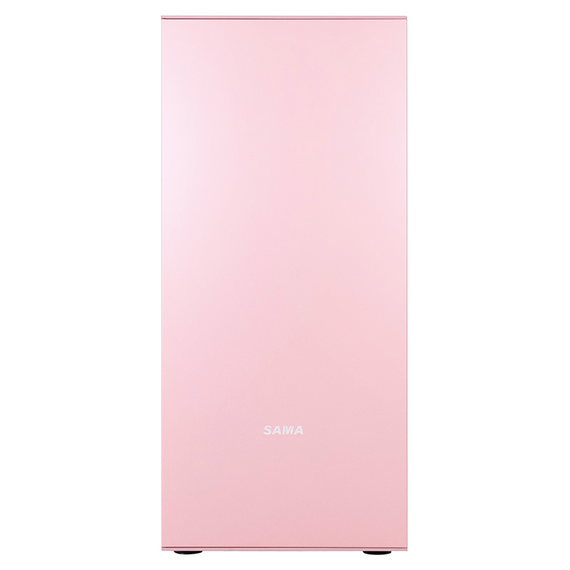 先马（SAMA）易大师精钢版 粉色 台式电脑主机箱 简约设计/钢化玻璃侧透/支持ATX主板、竖装显卡、360水冷位