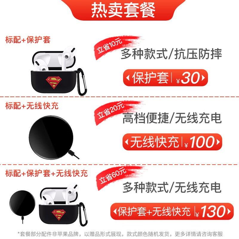 %title插图%num 苹果(Apple) 苹果AirPods Pro 主动降噪无线蓝牙耳机 支持iPhone12/iPad 官方标配