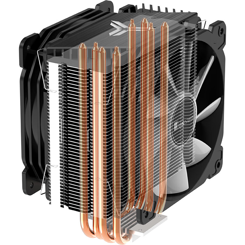 乔思伯（JONSBO）CR-1000 PLUS双风扇四热管CPU散热器（七彩流光/四热管双风扇/PWM温控调速）