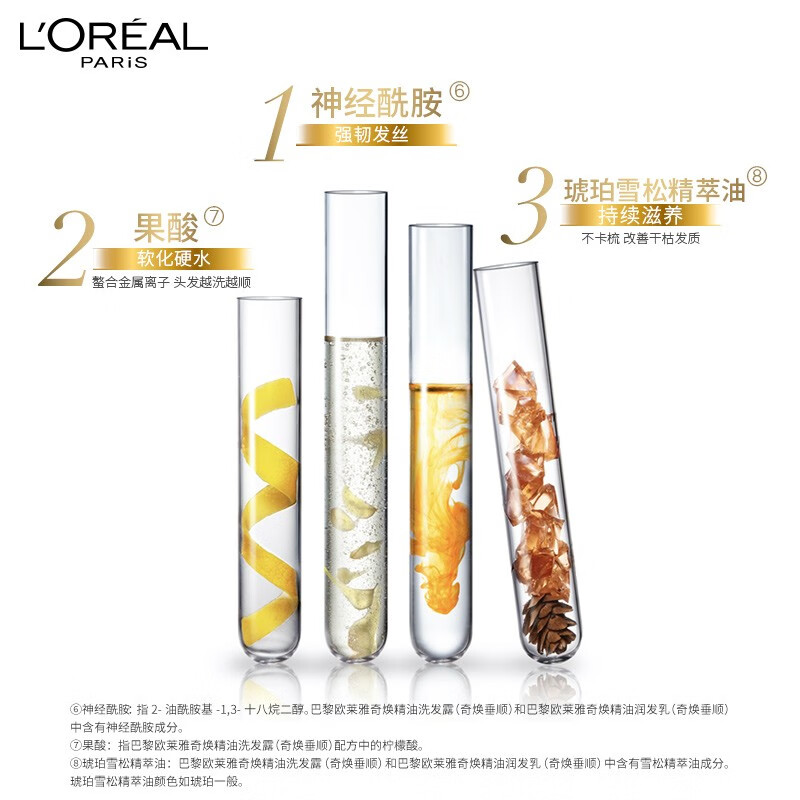 欧莱雅（LOREAL）奇焕精油洗发水440ml奇焕垂顺洗发露（大金瓶针对垂直秀发）