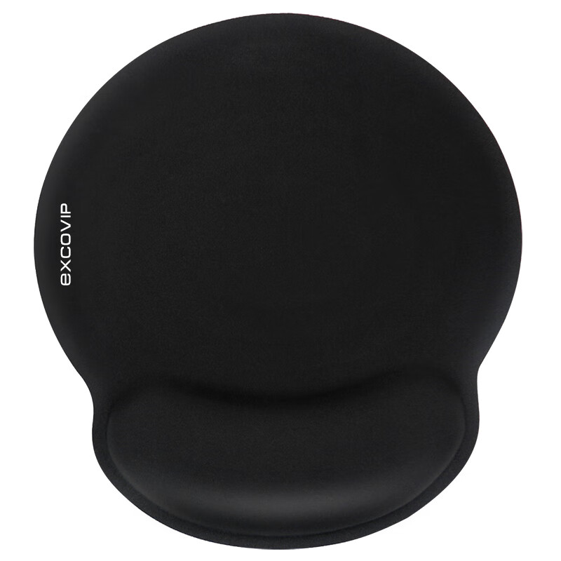 宜适酷（EXCO）黑色舒适商务鼠标垫护腕 超大号 加厚大尺寸办公游戏腕垫  17006-01 BAS Wrist