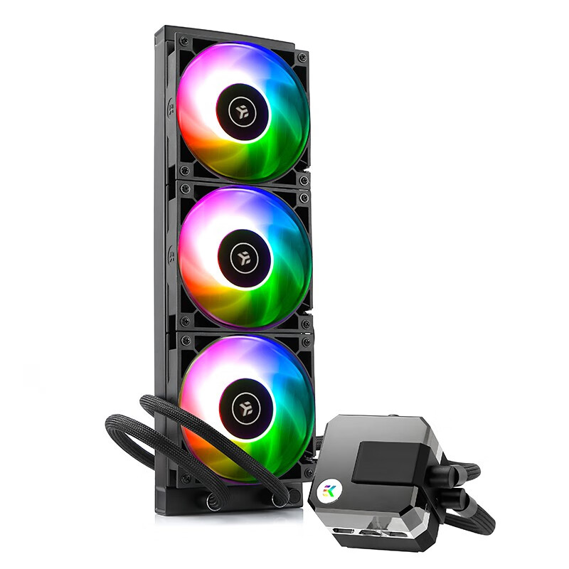 毅凯火力 (EK) Elite 360 D-RGB 一体式CPU水冷散热器 360MM水排 ARGB灯效 标配6个FDB风扇 五年质保