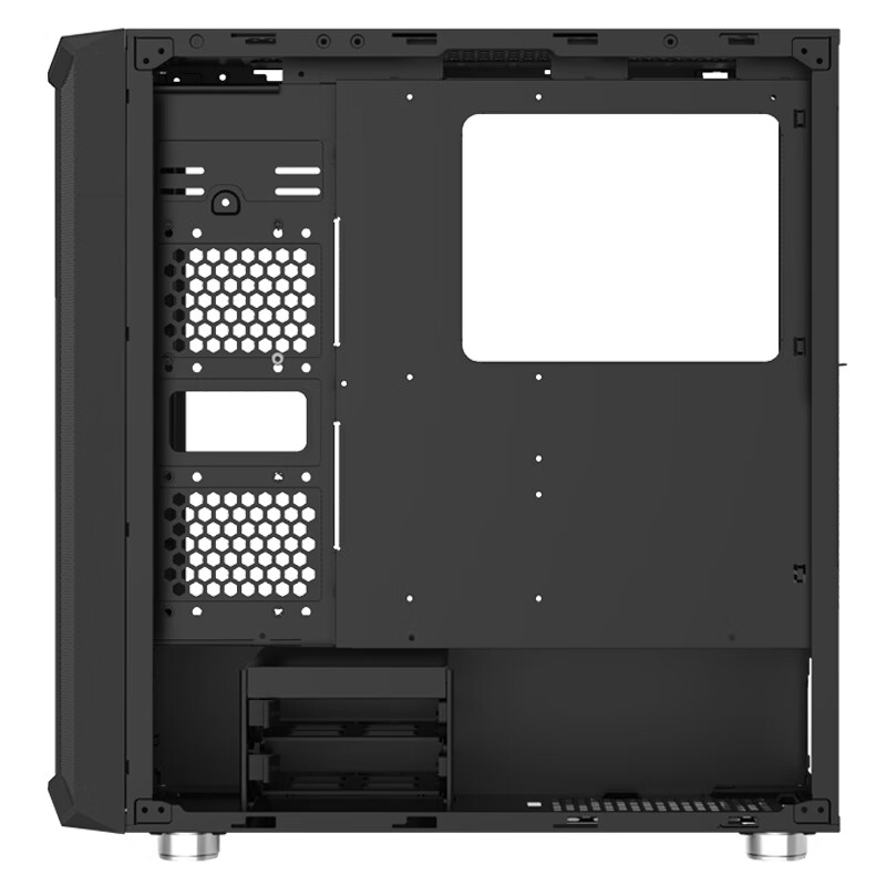 微星(MSI)黑镜 游戏办公台式电脑主机atx机箱 (配3把ARGB风扇/专属控制器/支持mortar主板/3070显卡/240水冷)