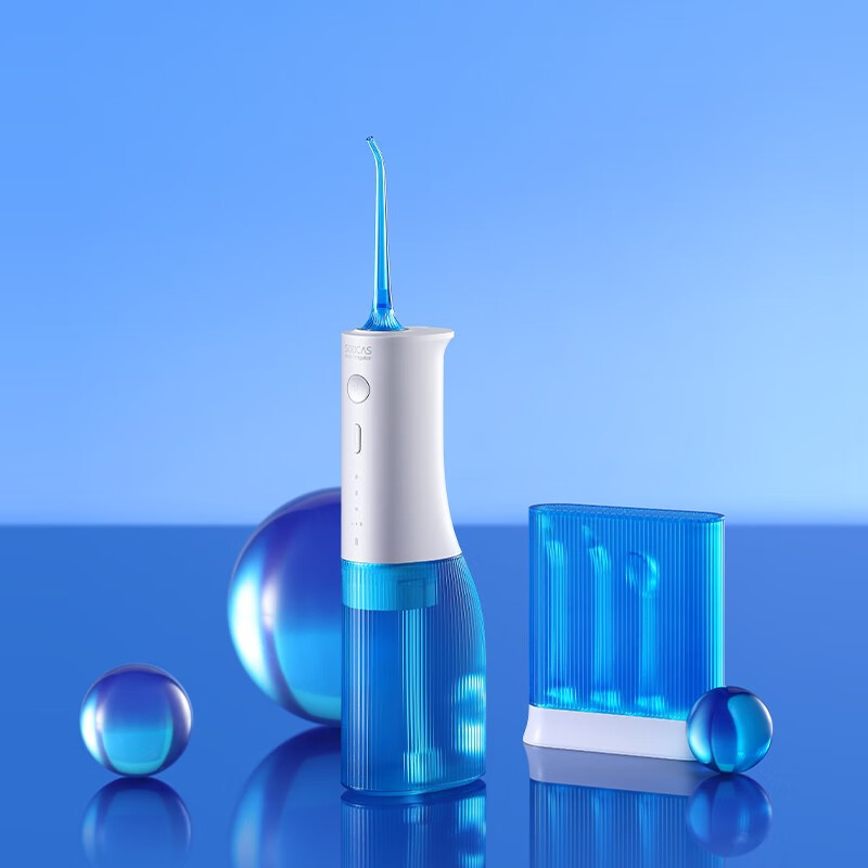 素士（soocas）冲牙器 水牙线 电动洗牙器 便携立式洁牙器 W3pro蓝-礼盒【情侣生日礼物】