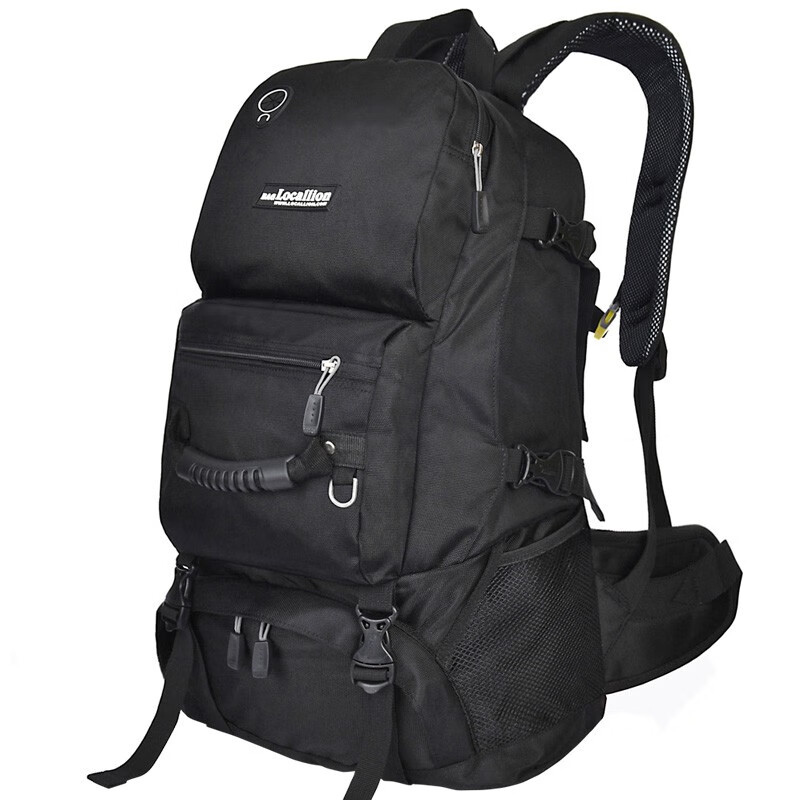 力开力朗 双肩包 069 户外运动登山包休闲背包可放15.6英寸电脑包 40L 黑色 