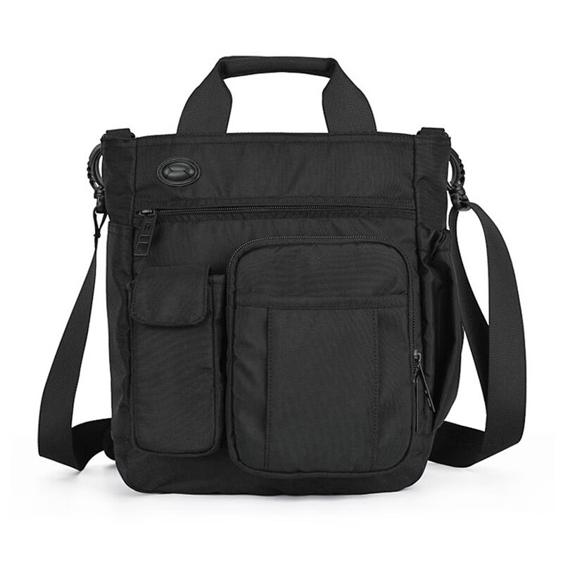 川诺背包 单肩包 8054 休闲运动背包多功能9.7英寸ipad平板电脑包斜挎包 黑色 