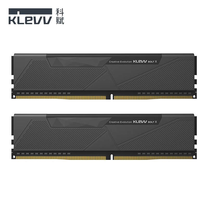 科賦（KLEVV）32GB（16GBx2）套裝 DDR4 3200 臺式機超頻內(nèi)存條 雷霆BOLT X系列