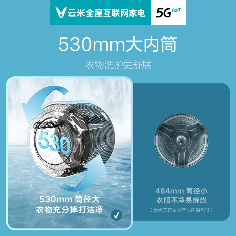 真实解密云米纤薄滚筒洗衣机10公斤WD10FE-B6A好用吗？请问怎么样呢？大神吐槽揭秘真实情况怎么样？使用评价好吗？