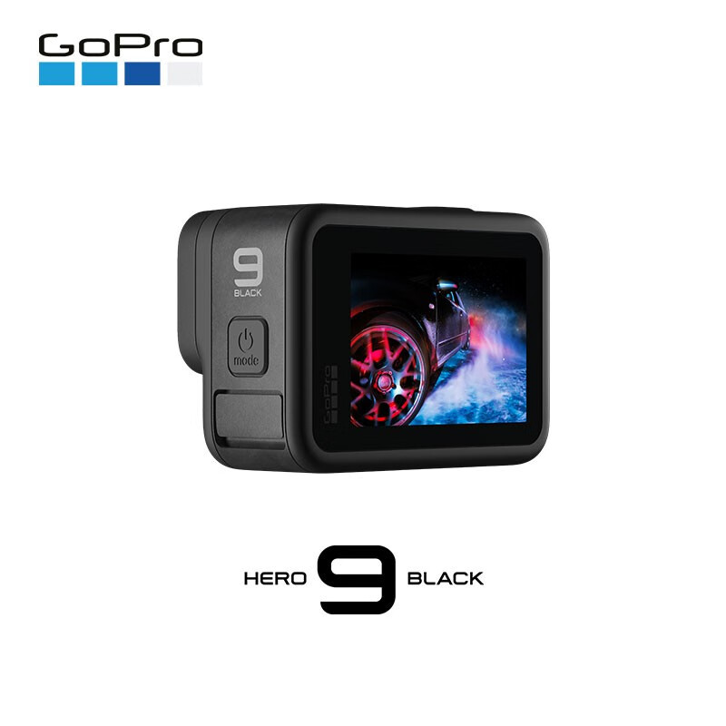 GoPro HERO9 Black 5K运动相机 Vlog数码摄像机 新手套装（含单机标配+64G内存卡）