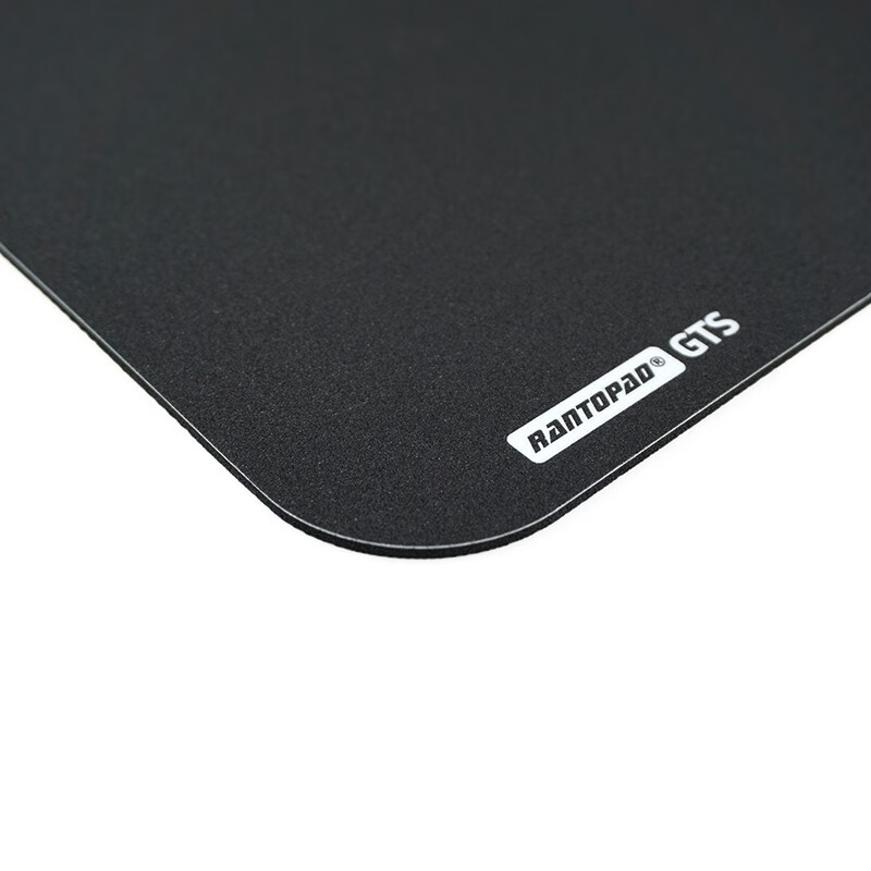 镭拓（Rantopad）GTS 碳素树脂鼠标垫小号 电脑垫办公垫硬质胶垫 -纯黑无边框