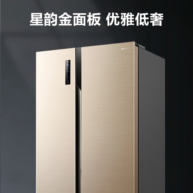 海信 (Hisense) 591升對(duì)開(kāi)門(mén)雙開(kāi)門(mén)電冰箱雙門(mén)大容量一級(jí)能效變頻風(fēng)冷無(wú)霜抗菌凈味BCD-591WFK1DPJ