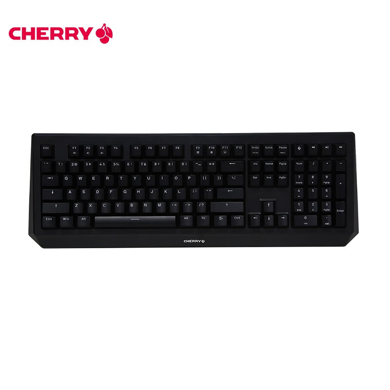 樱桃（Cherry）MX1.0 G80-3815LUAEU-2 机械键盘 有线键盘 游戏键盘 全尺寸机械键盘 黑色 黑轴