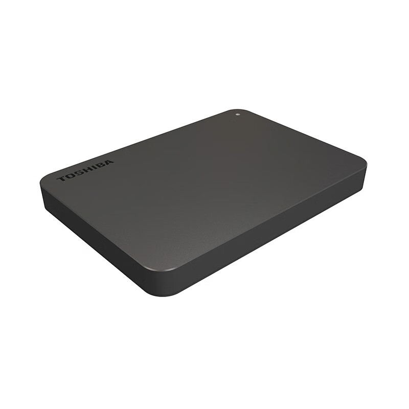 东芝(TOSHIBA) 1TB 移动硬盘 新小黑A3系列 USB3.0 Type-C 商务黑 爆款 一根数据线连接电脑端为Type-C接头