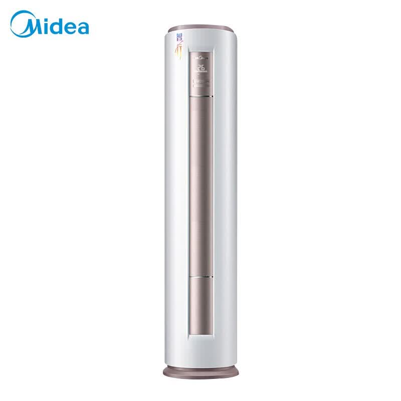 美的(midea)新一级能效智行智能变频冷暖 客厅圆柱立式空调 3匹 kfr