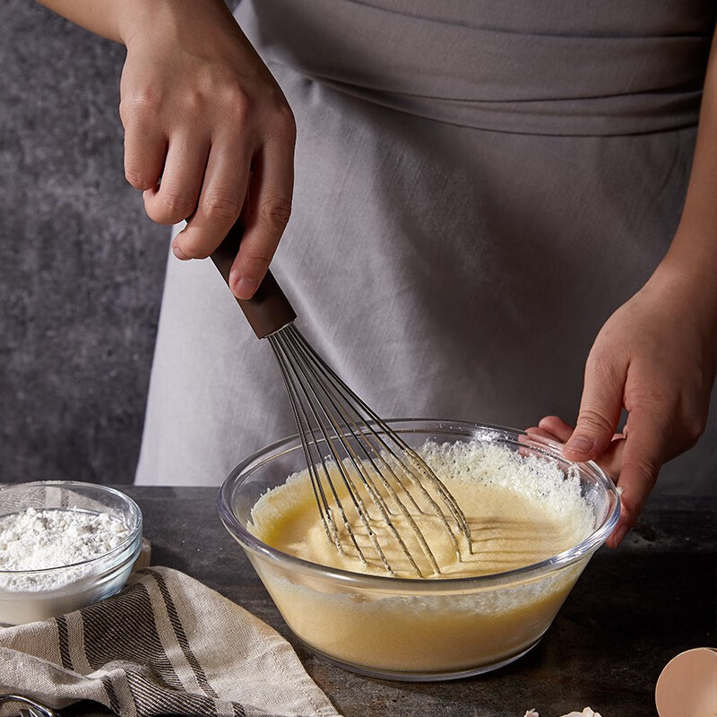 学厨 不锈钢手动打蛋器 烘焙工具 家用厨房手持式搅拌器 和面奶油蛋白打发器 WK9214