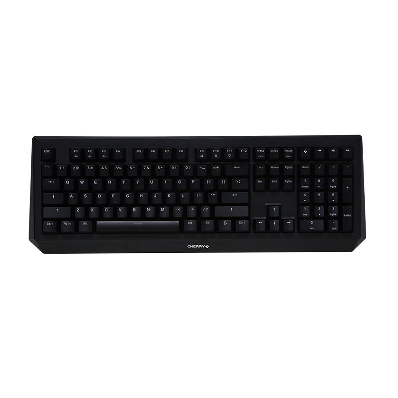 樱桃（CHERRY）MX1.0 机械键盘 游戏键盘 便携键盘 人体工学设计键盘 电脑键盘 108键无背光-黑色 红轴