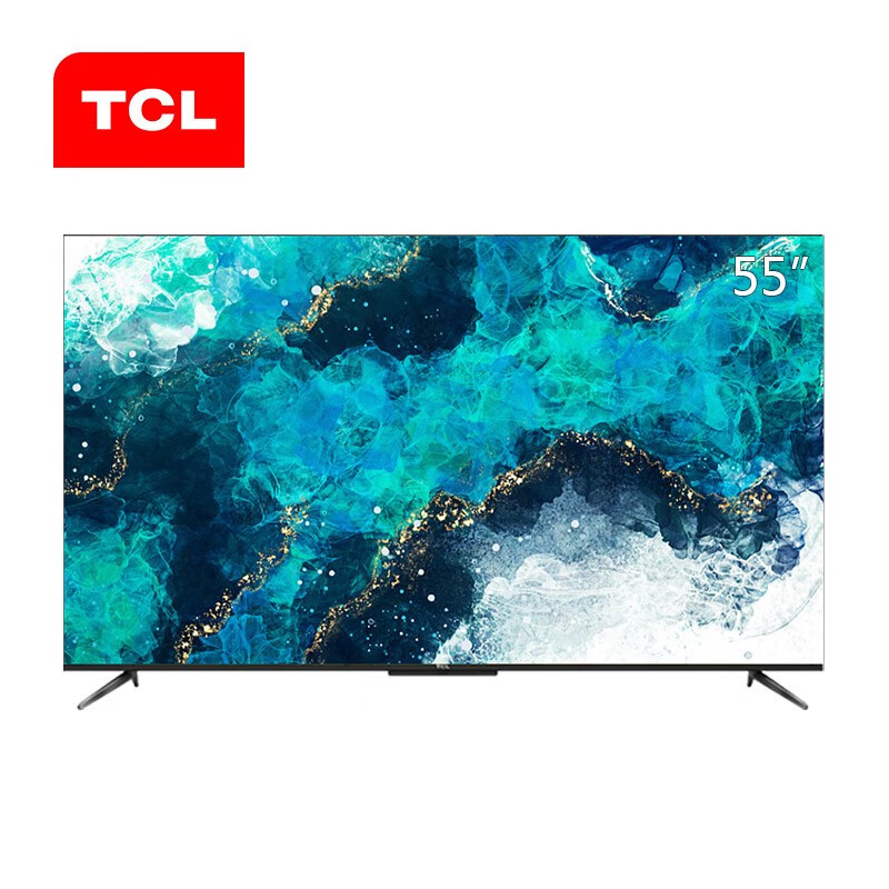 TCL 55T7D 55英寸 130%高色域电视 免遥控AI声控智慧屏 8K解码 2+32G智能液晶平板电视机 以旧换新