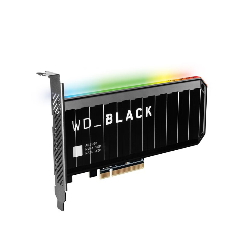 西部数据（Western Digital）4TB SSD固态硬盘 PCIe Gen3 x8接口 WD_BLACK AN1500 NVMe 扩展卡SSD 疯狂速度