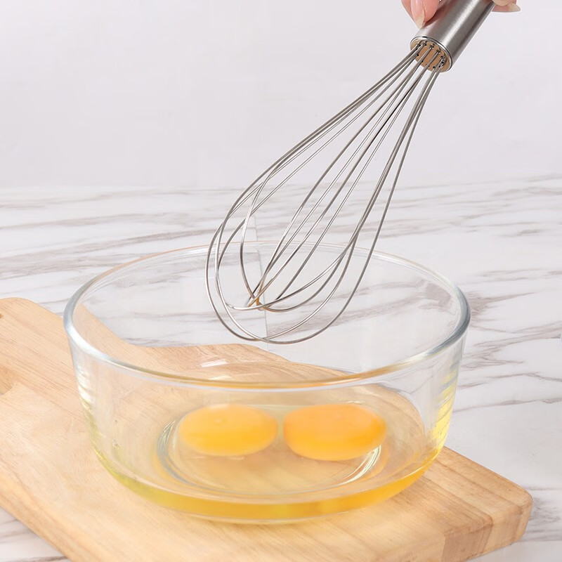 拜杰（Baijie）不锈钢手动打蛋器奶油鸡蛋月饼搅拌器搅蛋器和面器