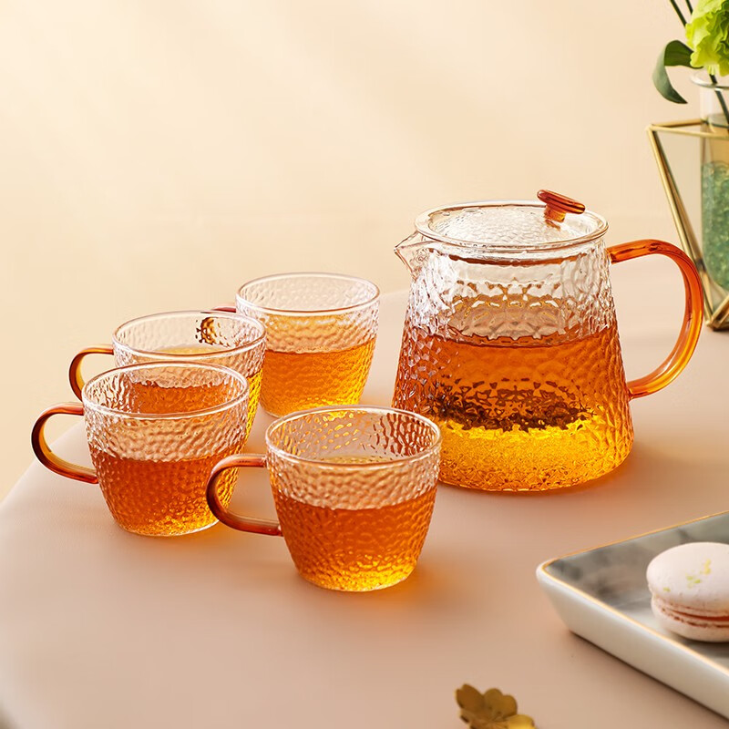 忆壶茶 YIHUTEA 茶壶玻璃茶具耐高温茶水分离泡茶杯烧水煮茶壶套装500ml