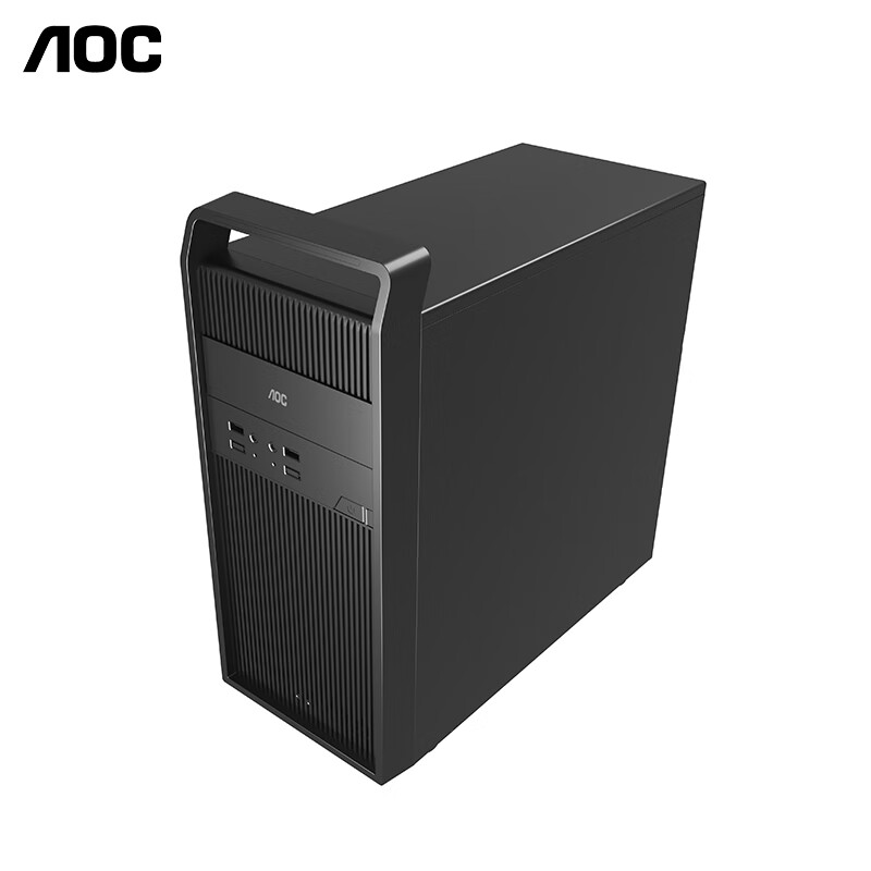 【十代新品】AOC 荣光815系列台式电脑 商用办公绘图设计台式机电脑整机 单主机 十代I5/8G/512G/RX550-4G独显