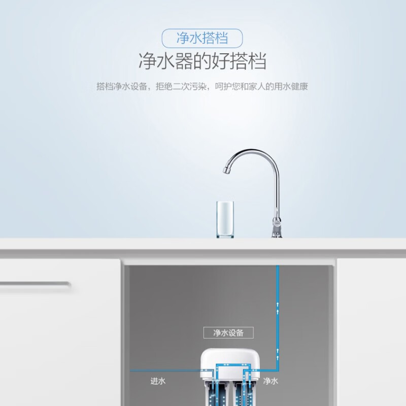 恒洁(HEGII)龙头 全铜直饮水龙头 净水器家用纯净健康水龙头（含进水软管）HMF127-411