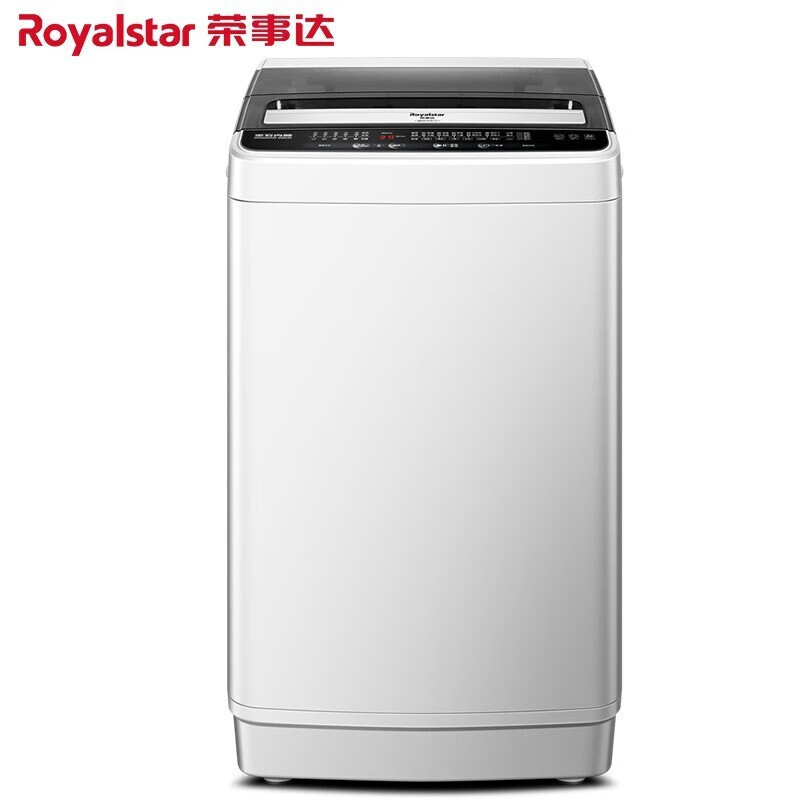 荣事达（Royalstar）洗衣机全自动波轮 小型迷你7.5公斤宿舍租房家用 十种程序 脱水静音节能 6.2kg蓝光洁净 自动控水