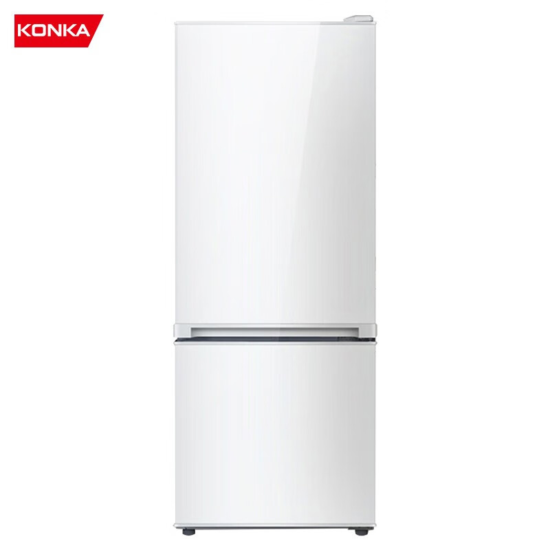 康佳（KONKA）155升双门小冰箱 两天约一度电 小型宿舍租房家用 节能低噪电冰箱（白色）BCD-155C2GBU