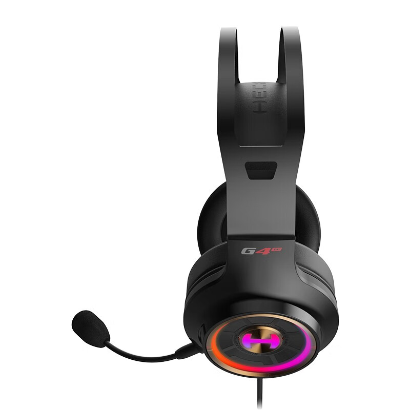 漫步者(EDIFIER)HECATE G4竞技版2021款 游戏耳机头戴式 电脑带麦降噪耳麦USB7.1环绕声 吃鸡麦克风 黑金色