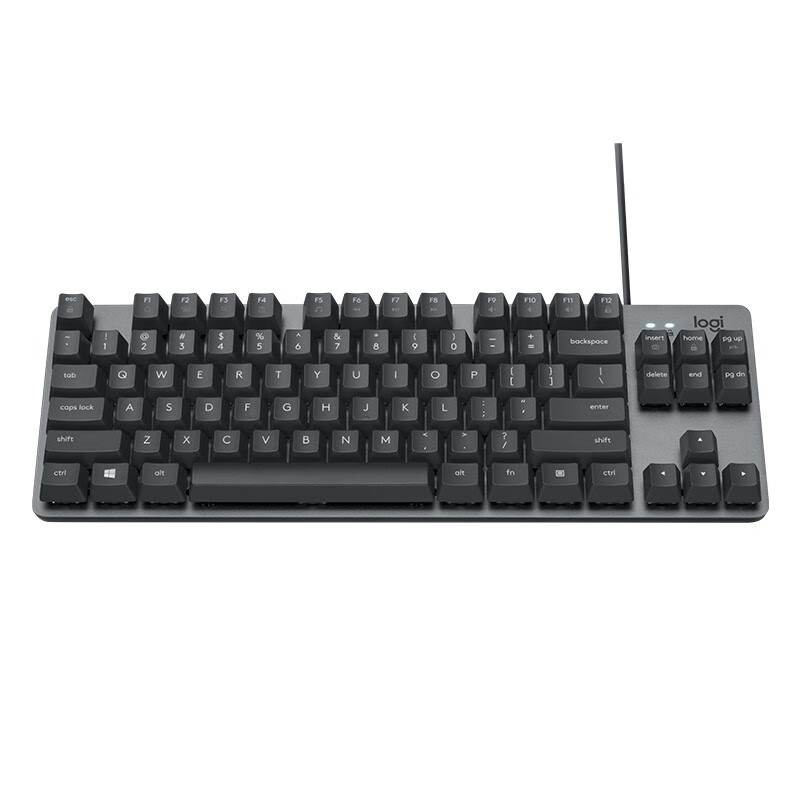罗技（Logitech）K835机械键盘 有线键盘 游戏办公键盘 84键 黑色 TTC轴 青轴